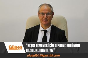 Read more about the article DEPREMİN SİYASETİ OLMAZ, UZLAŞMAK ASLİ GÖREVİMİZ OLMALI