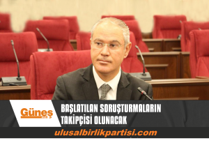 Read more about the article BAŞLATILAN SORUŞTURMALARIN TAKİPÇİSİ OLUNACAK