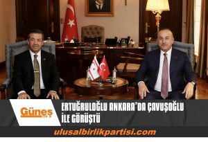 Read more about the article ERTUĞRULOĞLU ANKARA’DA ÇAVUŞOĞLU İLE GÖRÜŞTÜ