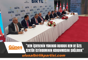 Read more about the article HÜKÜMET, BİR YILLIK İCRAATLARINI ANLATTIĞI “HALKA HİZMET YOLUNDA 1 YIL” İSMİYLE BASIN TOPLANTISI DÜZENLEDİ