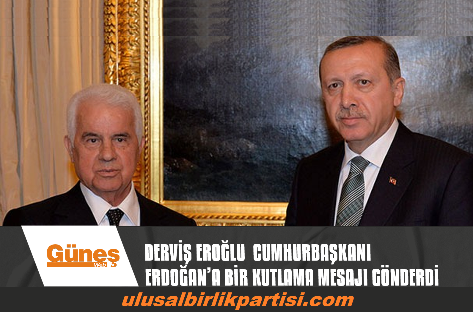 Read more about the article DERVİŞ EROĞLU TÜRKİYE CUMHURBAŞKANI RECEP TAYYİP ERDOĞAN’A BİR KUTLAMA MESAJI GÖNDERDİ