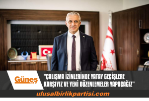 Read more about the article TAÇOY: ÇALIŞMA İZİNLERİNDE YATAY GEÇİŞLERE KARŞIYIZ VE YENİ DÜZENLEMELER YAPACAĞIZ