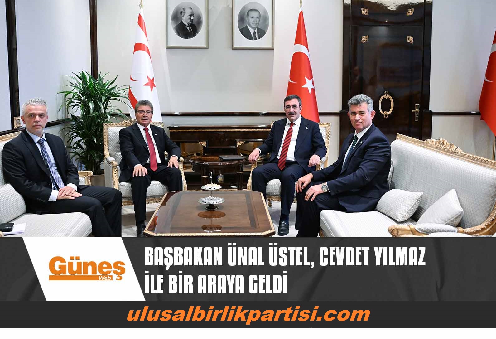 You are currently viewing BAŞBAKAN ÜNAL ÜSTEL, CEVDET YILMAZ İLE BİR ARAYA GELDİ