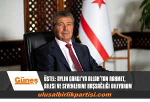 Read more about the article Üstel: Aylin Gargı’ya Allah’tan rahmet, ailesi ve sevenlerine başsağlığı diliyorum