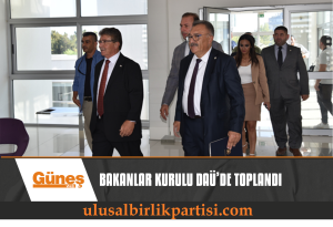 Read more about the article BAKANLAR KURULU DAÜ’DE TOPLANDI