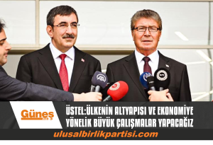 Read more about the article ÜSTEL:ÜLKENİN ALTYAPISI VE EKONOMİYE YÖNELİK BÜYÜK ÇALIŞMALAR YAPACAĞIZ