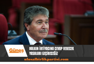 Read more about the article HALKIN İHTİYAÇLARINA CEVAP VERECEK YASALAR GEÇİRECEĞİZ