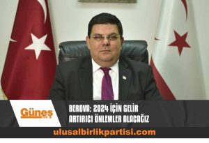 Read more about the article Berova: 2024 için gelir artırıcı önlemler alacağız