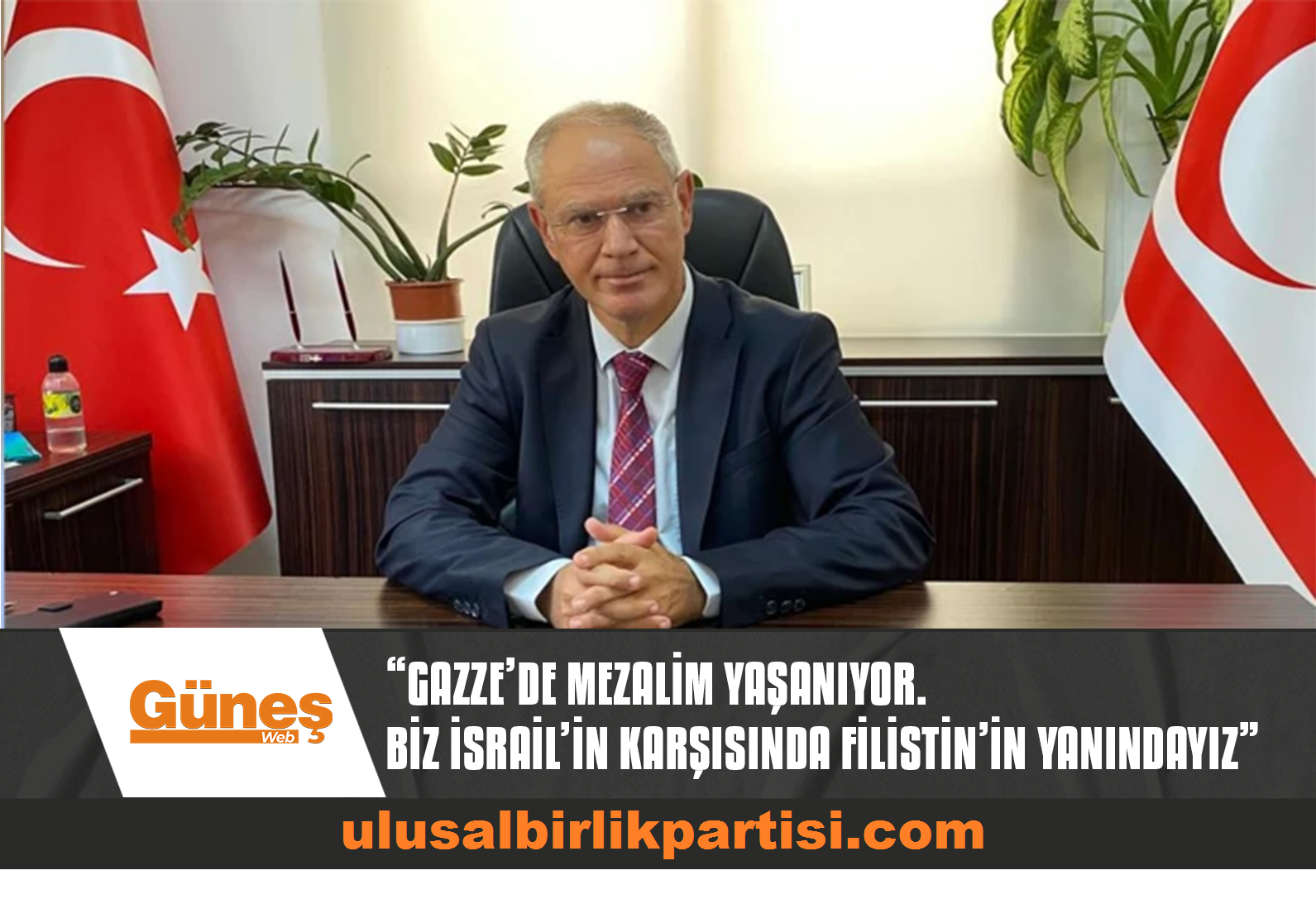 Read more about the article “Gazze’de mezalim yaşanıyor. Biz İsrail’in karşısında Filistin’in yanındayız”