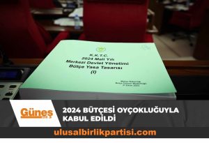 Read more about the article 2024 bütçesi oyçokluğuyla kabul edildi