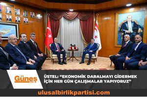 Read more about the article Üstel: “Ekonomik daralmayı gidermek için her gün çalışmalar yapıyoruz”