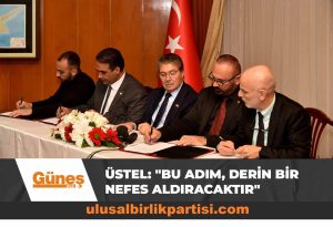 Read more about the article Üstel: “Bu adım, sorunun çözümüne yönelik derin bir nefes aldıracaktır”