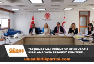 Read more about the article “Taşınmaz Mal Edinme ve Uzun Vadeli Kiralama (Yabancılar) (Değişiklik) Yasa Tasarısı” komitede…