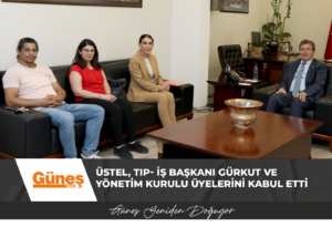 Read more about the article Başbakan Üstel, TIP- İŞ Başkanı Gürkut ve yönetim kurulu üyelerini kabul etti