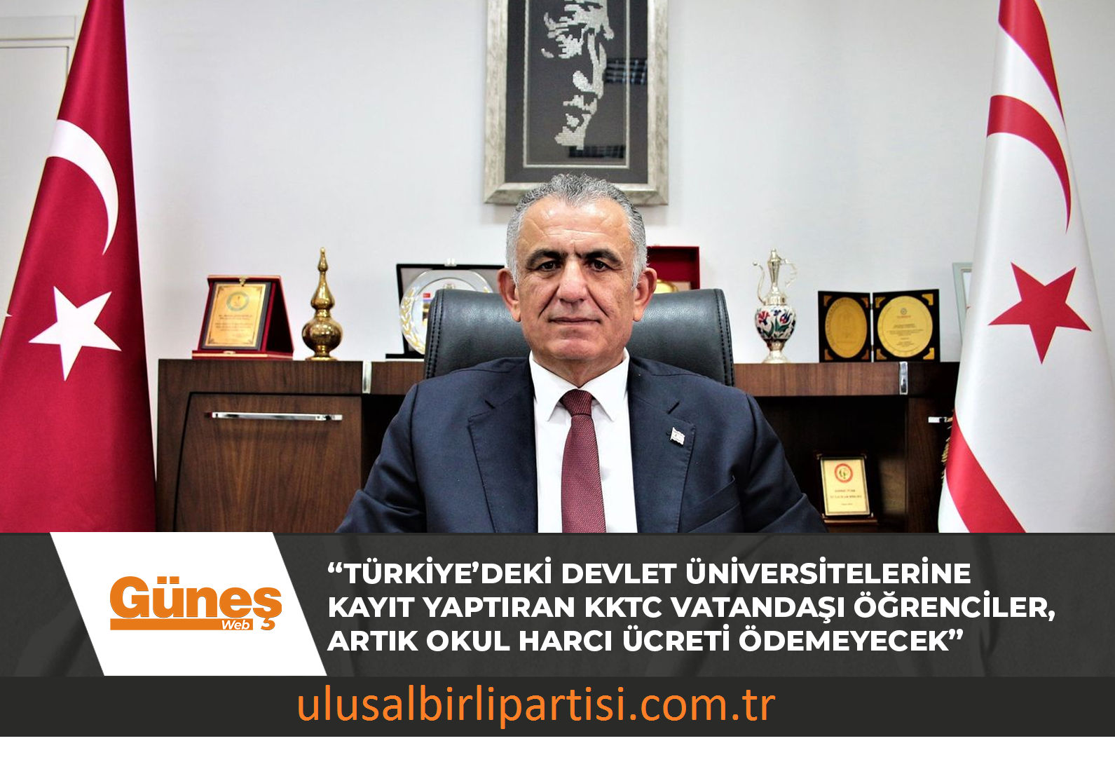 Read more about the article “Türkiye’deki devlet üniversitelerine kayıt yaptıran KKTC vatandaşı öğrenciler, artık okul harcı ücreti ödemeyecek”