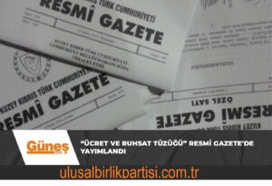 Read more about the article “Ücret ve Ruhsat Tüzüğü” Resmi Gazete’de yayımlandı