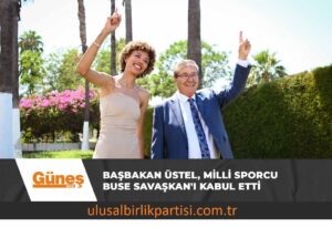 Read more about the article Başbakan Üstel, Milli Sporcu Buse Savaşkan’ı kabul etti