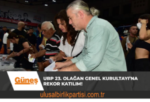 Read more about the article UBP 23. Olağan Genel Kurultayı’na rekor katılım!