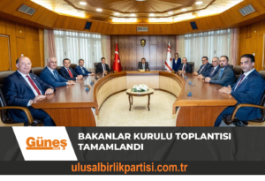 Read more about the article BAKANLAR KURULU TOPLANTISI TAMAMLANDI