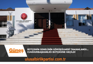 Read more about the article Bütçenin genelinin görüşülmesi tamamlandı… Cumhurbaşkanlığı bütçesine geçildi