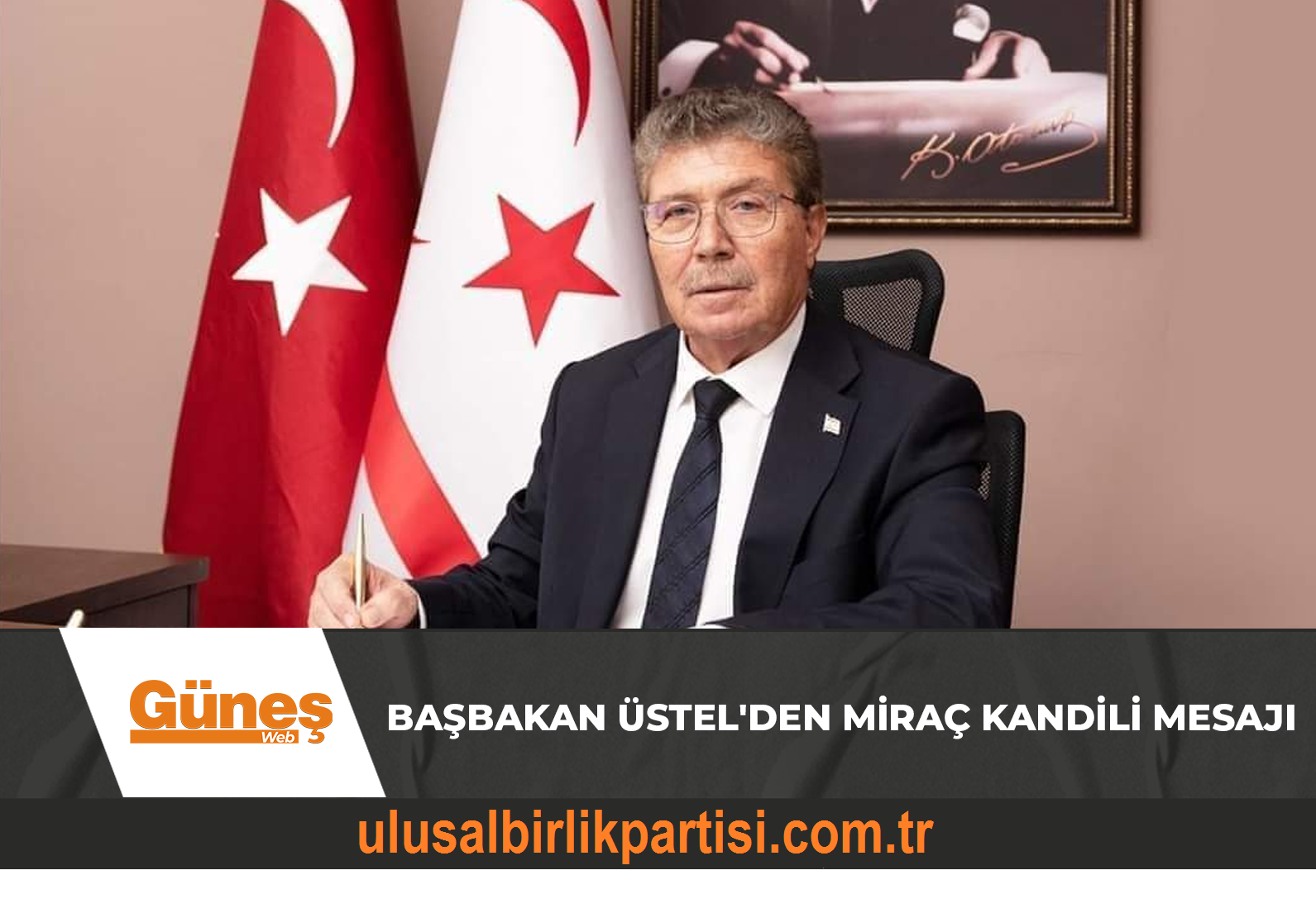 Read more about the article Başbakan Üstel’den Miraç Kandili mesajı