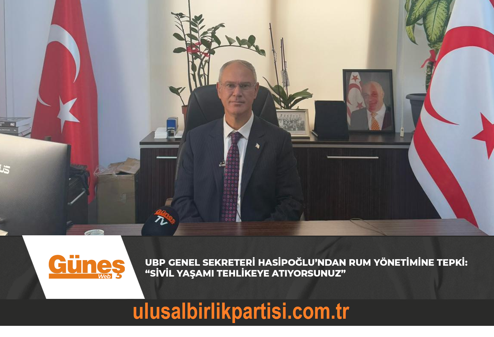 You are currently viewing UBP GENEL SEKRETERİ HASİPOĞLU’NDAN RUM YÖNETİMİNE TEPKİ: “SİVİL YAŞAMI TEHLİKEYE ATIYORSUNUZ”