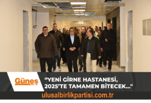 Read more about the article Başbakan Üstel, yapımı süren yeni Girne Hastanesi’ndeki çalışmaları inceledi