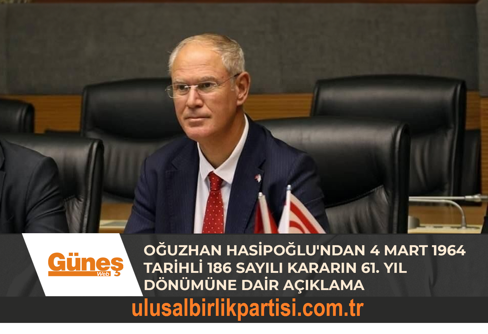 Read more about the article Oğuzhan Hasipoğlu’ndan 4 Mart 1964 Tarihli 186 Sayılı Kararın 61. Yıl Dönümüne Dair Açıklama