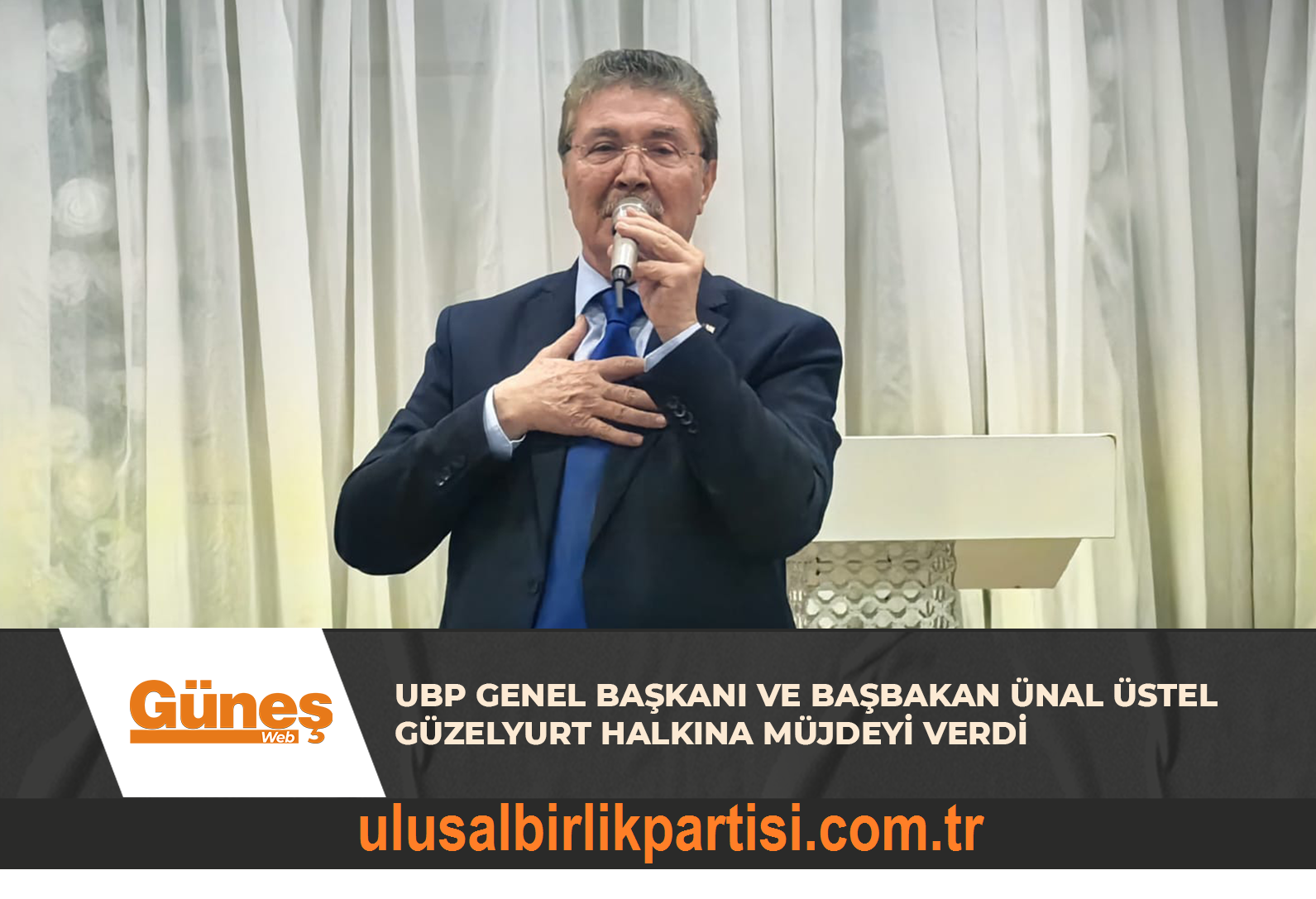 You are currently viewing UBP GENEL BAŞKANI VE BAŞBAKAN ÜNAL ÜSTEL GÜZELYURT HALKINA MÜJDEYİ VERDİ